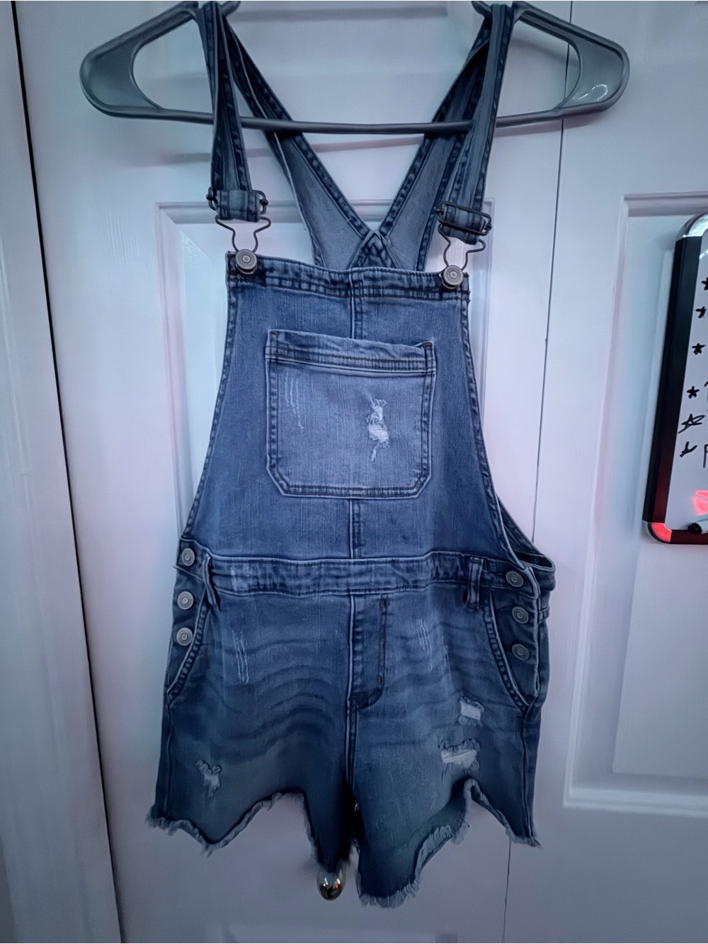 Denim Short Overalls - Blue Kids Jeans